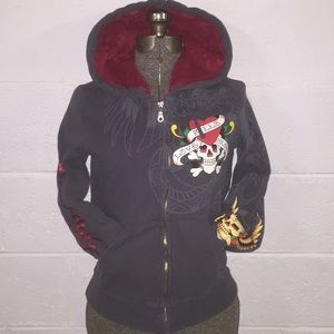 *ED HARDY* by Christian Audigier Hoodie 💀♥️